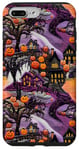 Coque pour iPhone 7 Plus/8 Plus Coque d'Halloween mignonne citrouille effrayante pour femmes, hommes, filles, garçons