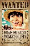 empireposter Poster manga One Piece Wanted Money D. Luffy - Dimensions : 61 x 91,5 cm