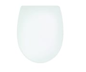 Wirquin 20723074 Abattant WC avec frein de chute Marbella en thermoplastique, déclipsable, blanc
