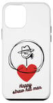 Coque pour iPhone 12 mini Homme au chapeau de paille heureux