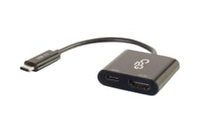 C2G USB C to HDMI Audio/Video Adapter w/ Power Delivery Extern videoadapter - USB-C