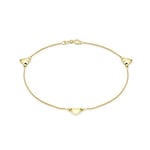 Carissima Gold - 1.26.0071 - Bracelet Femme - Coeur - Or jaune (9 Cts) 0.8 Gr