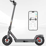 Scooter Électrique Adulte, Autonomie De 20 Miles, Vitesse Maximale De 25 Km/H, Scooter Électrique Pliant Portable avec Système De Freinage Double, Pneus 10'' Pneumatiques Et en Caoutchouc Solide