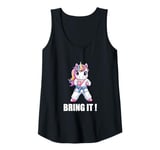 Womens Japan Karate Unicorn Girl Tank Top