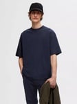 SELECTED HOMME Oscar Loose Fit T-Shirt, Sky Captain