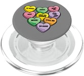 Funny Candy Heart Anti Valentine's Day Sarcastic Love Joke PopSockets PopGrip for MagSafe