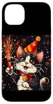 iPhone 14 Plus Ring in the New Year Costume with a Cool Cat Vibe Case