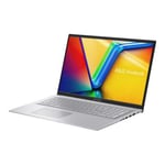 ASUS VivoBook 17 X1704ZA-AU076W - Intel Core i3 1215U / jusqu'à 4.4 GHz Win 11 Home UHD Graphics 8 Go RAM 256 SSD NVMe 17.3" 1920 x 1080 (Full HD) Wi-Fi 6E icelight argent
