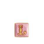 Versace - Alphabet Plate L - 12 cm - Uppläggningsfat - Rosa