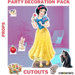 Pack décoration figurine en carton Blanche Neige Disney Princesse Hauteur 134CM