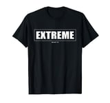 Extreme White Gym Fitness Workout Gym Training White Writing T-Shirt