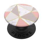 Pink Geometric Phone Grip PopSockets Swappable PopGrip