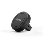 Hama Support universel voiture "Magnet Vent" (pour tous les smartphones et tablettes, fente aération, poids de 36 g) Noir