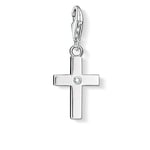 Thomas Sabo Women Charm Pendant Cross Zirconia Charm Club 925 Sterling Silver 03