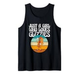 Just A Girl Who Loves Glizzies Big Glizzy Funny Hot Dog Tank Top