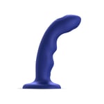 Vibromasseur ventouse Tapping dildo wave bleu - Strap-on-Me