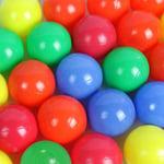 Balles colorées en plastique - ø 5.5 cm sans plastifiants set de 200 boules de jeu piscine pour enfant - Or