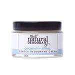 The Natural Deodorant Co, Gentle Deodorant Cream Coconut & Shea 55g, Aluminium Free, Plastic Free, Sensitive Skin