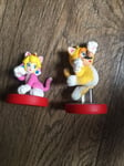 Nintendo Switch Cat Mario And Cat Peach Amiibos - Very Good Condition