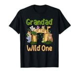 Grandad Of The Wild One Zoo Birthday Family Safari Jungle T-Shirt