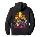 Power Rangers Logo Morph Into Action Pullover Hoodie