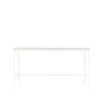 Muuto Base high bar table White laminate, white legs, plywood edge, b85 l190 h105