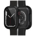 Otterbox Bumper Eclipse avec protecteur d'écran intégré pour Apple Watch Series 9/8/7 - 45mm, Verre trempé, antichoc, anti-chute, coque de protection, élégant pour Apple Watch, Noir