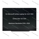 12.5" Microsoft Surface Laptop Go 1 2 3 LCD Touch Screen Display Assembly 1943