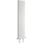 Hudson Reed - Vitality - Radiateur Vertical sur Pieds Blanc à Double Cœur de Chauffe - 160cm x 35.4cm