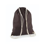 Westford Mill Cotton Gymsack - ryggsäck - Chocolate - One Size