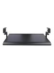 StarTech.com Under-Desk Keyboard Tray Clamp-on Keyboard Holder Supports up to 12kg (26.5lb) Sliding Keyboard and Mouse Drawer with C-Clamps