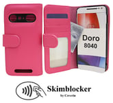 Skimblocker Plånboksfodral Doro 8040 (Hotpink)