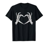 Skeleton Heart Hands Halloween Costume for Spooky Lovers T-Shirt