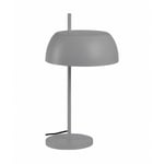 Meubletmoi - Lampe de bureau avec abat-jour en métal gris H54 cm - poly 5621