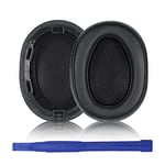 Aiivioll WH-H900N Ear Pads Replacement Cushions for Sony WH-H900N (h.ear Series Wireless) and MDR-100ABN (h.Ear on Wireless) Headphones, Protein Leather Repair Parts (Black)