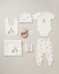 Rock A Bye Baby Childrens Unisex 10-Piece Giraffe Print Gift Set - Cream - Size Newborn