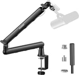 Microphone Arm, AK-55 Desk Low Profile Mic Boom Arm Stand,Suitable for Blue Yeti