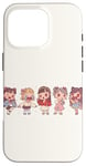 iPhone 16 Pro Cute Manga Chibi Girls In Different Moods Case