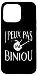 Coque pour iPhone 15 Pro Max Bretagne Je peux pas j'ai Biniou Idée cadeau Humour Breton