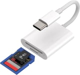 Adaptateur Lecteur Carte Sd Micro Sd(2 In 1) Apple Iphone15 Pro Plus Ipad Pro Usb C Mémoire Externes Macbook Sd Card Reader Adapter Type C Cable Compatibles Pour Samsung Huawei Xiaomi