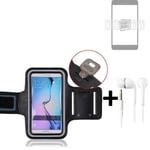 For Samsung Galaxy S22 Neoprene armband + EARPHONES sports jogging running case