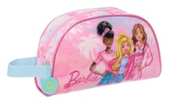 Safta BARBIE PAINTERLY Grande trousse de toilette pour enfant, adaptable au chariot, idéale pour les enfants de 5 à 14 ans, confortable et polyvalente, qualité et résistance, 26 x 16 x 9 cm, Rose/bleu