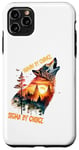 Coque pour iPhone 11 Pro Max Human By Chance Sigma By Choice Cool Funny Wolf Meme