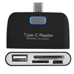 Aluminum Alloy Type C TF Memory Card Reader To USB OTG Hub Adapter For Macbo XD