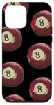 Coque pour iPhone 12 mini Aquarelle Esthétique Boule de billard Rouge 8