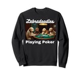 Dogs Playing Poker Labradoodles Dog Labradoodle Australian Sweatshirt