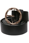 Urban Classics Women's Small Synthetic Leather Ladies Belt, Black, S/M