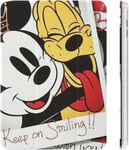 Disney Mickey Mouse Ipad 2020 (10.2in) Étui Avec Porte-Stylo Antichoc Mise En Veille/Réveil Automatique Trifold Housse De Protection Transparente Pour Tablette