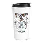 Yeti Confetti Travel Mug Cup Funny Animal Thermal Tumbler