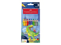 Faber-Castell Jumbo Grip - Färgpenna - Dinosaur - Icke-Permanent - Jumbo (Paket Om 10)